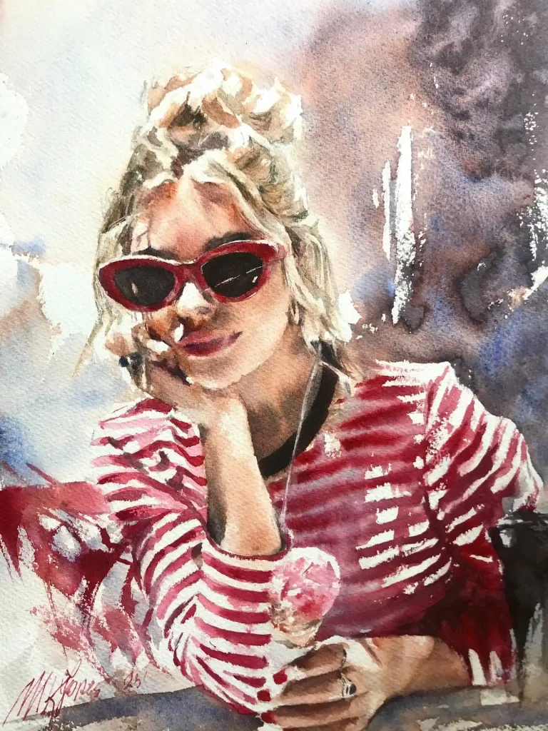 Watercolor Girl 16