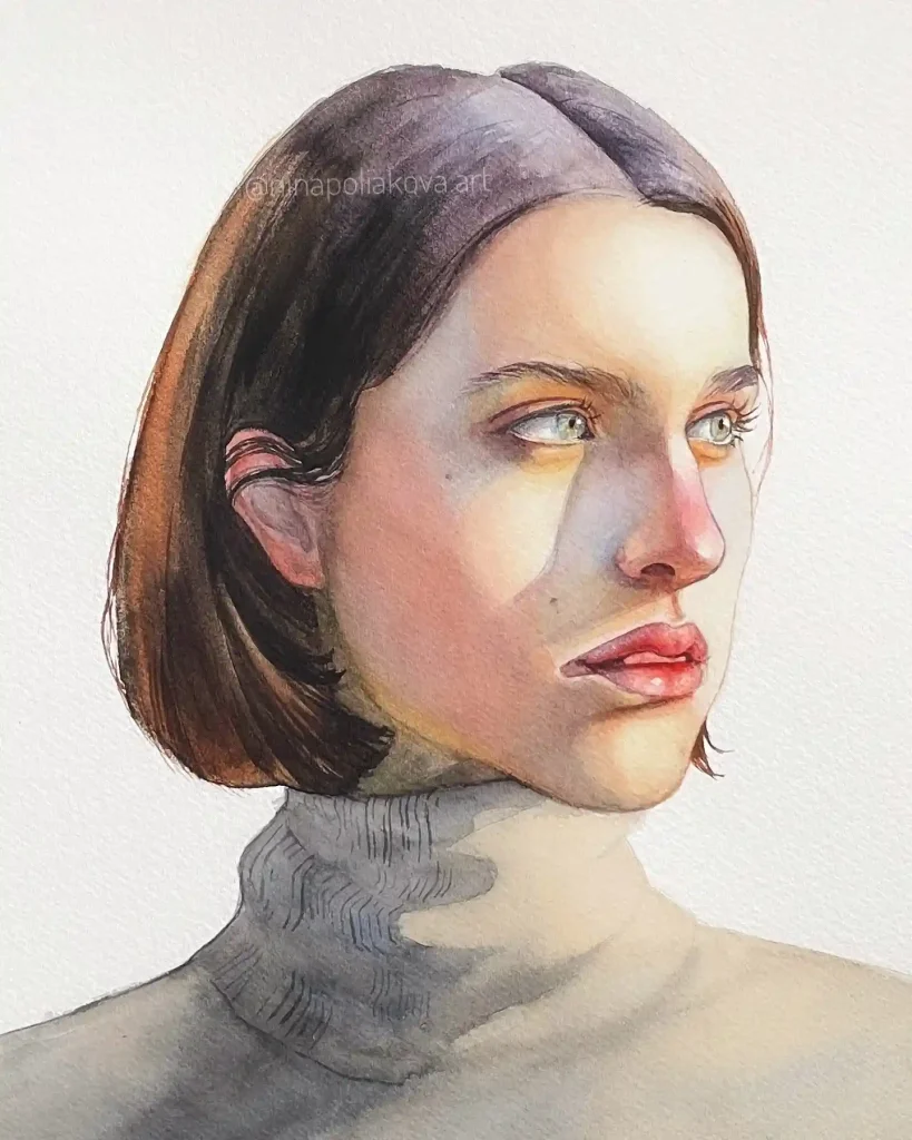 Watercolor Girl 18