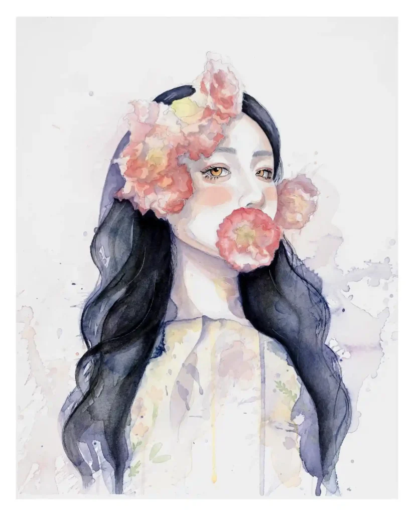 Watercolor Girl 19