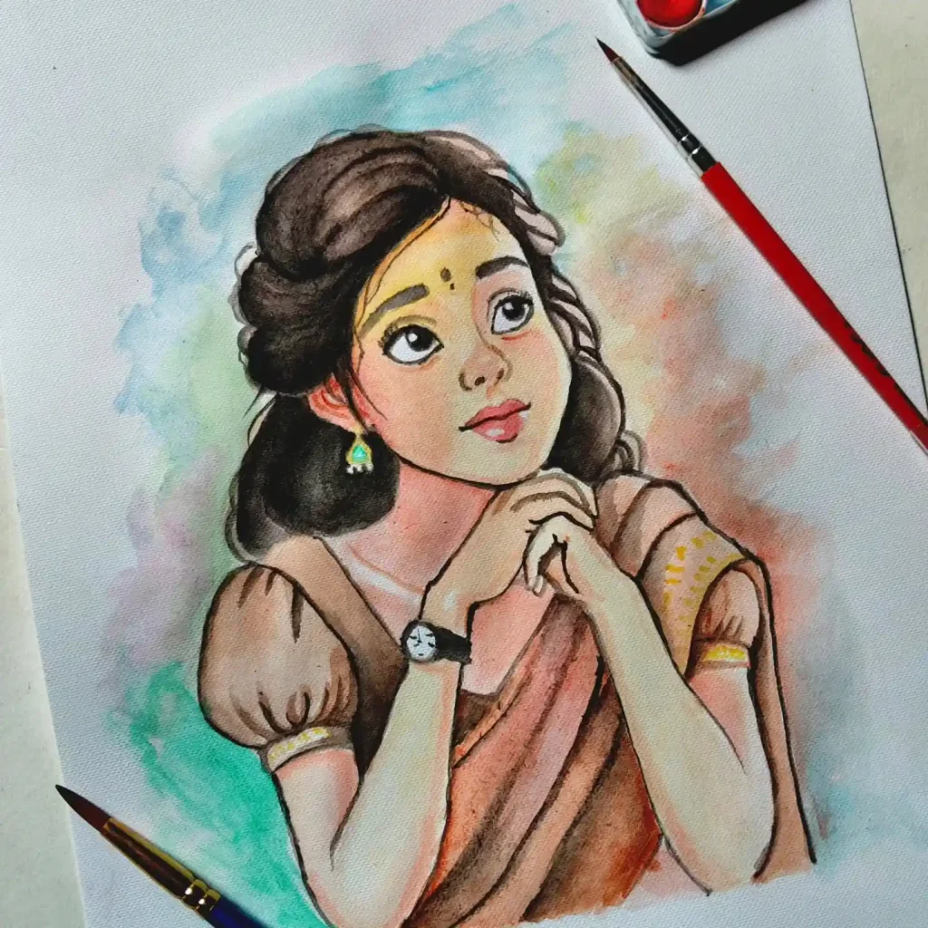 Watercolor Girl 22