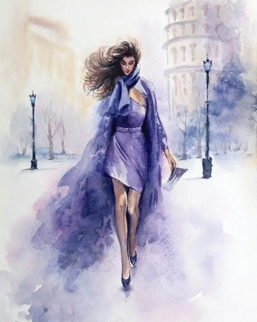 Watercolor Girl 24