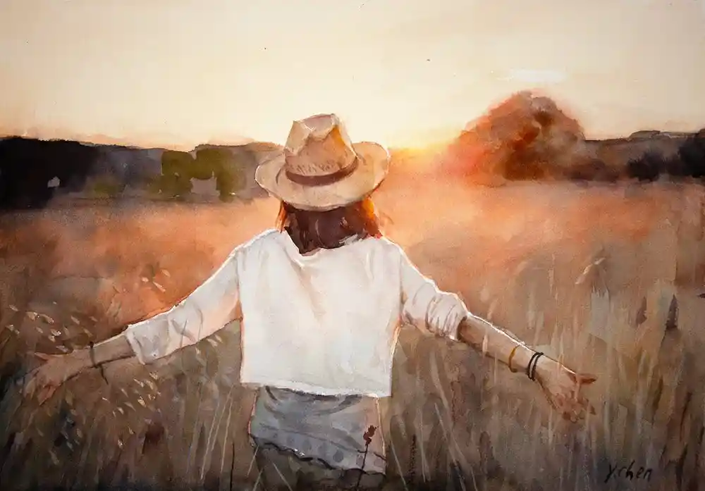 Watercolor Girl 29