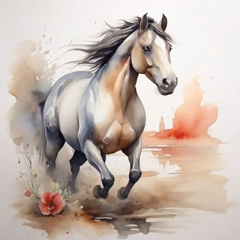 Watercolor Horse 12