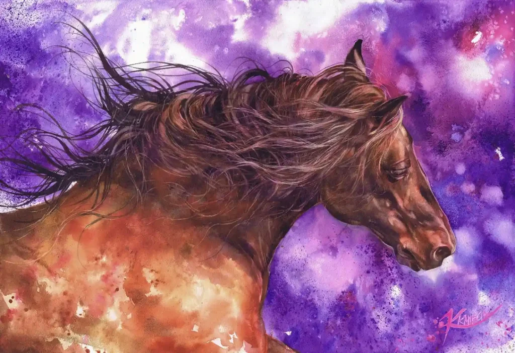 Watercolor Horse 13