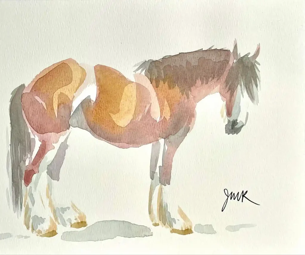 Watercolor Horse 15