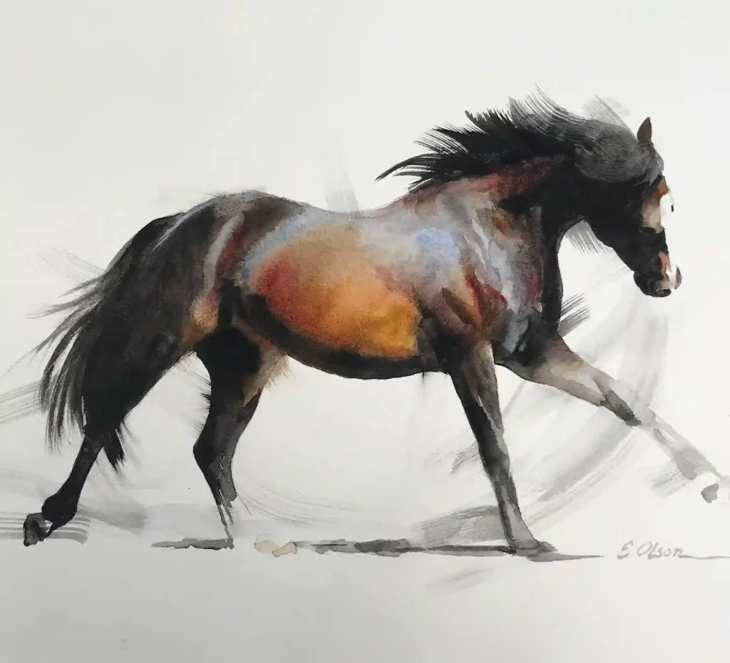 Watercolor Horse 17