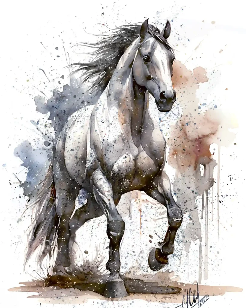 Watercolor Horse 20