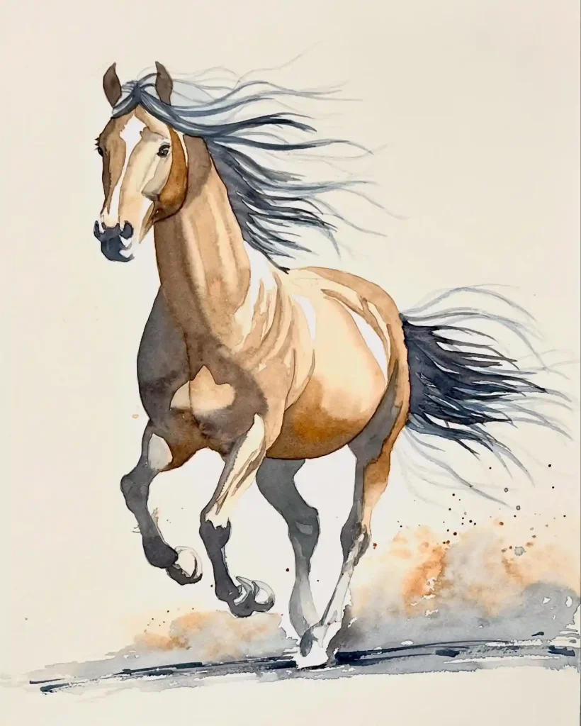Watercolor Horse 26