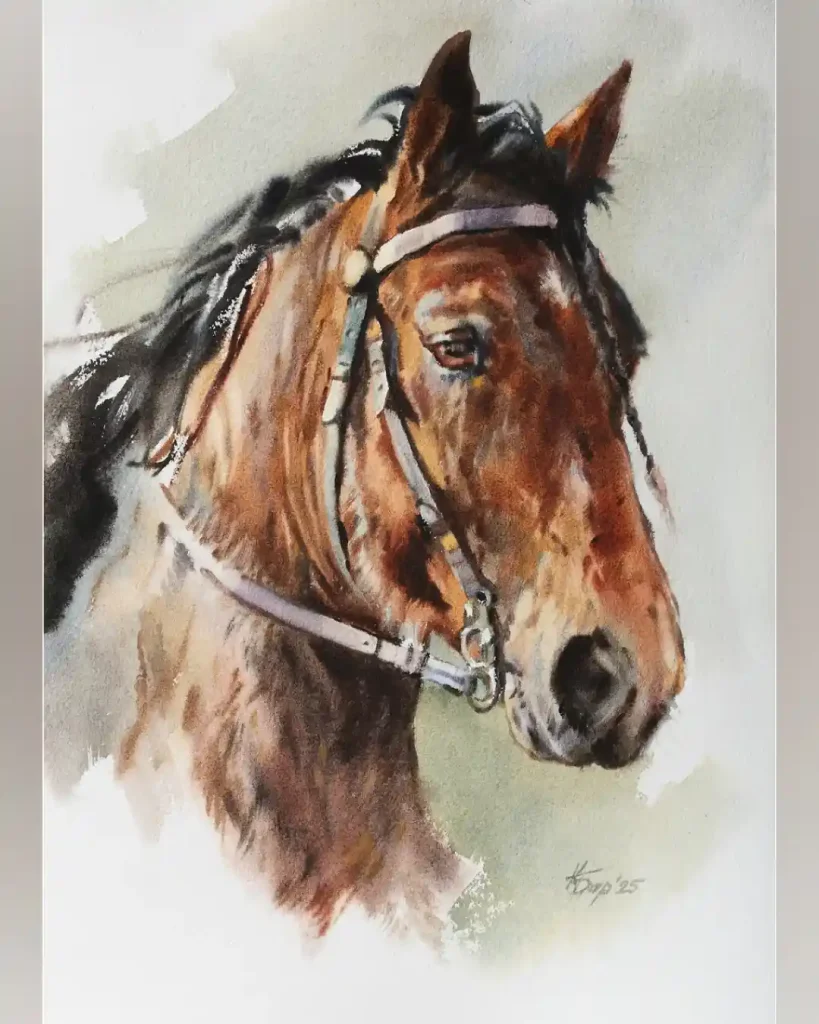 Watercolor Horse 27
