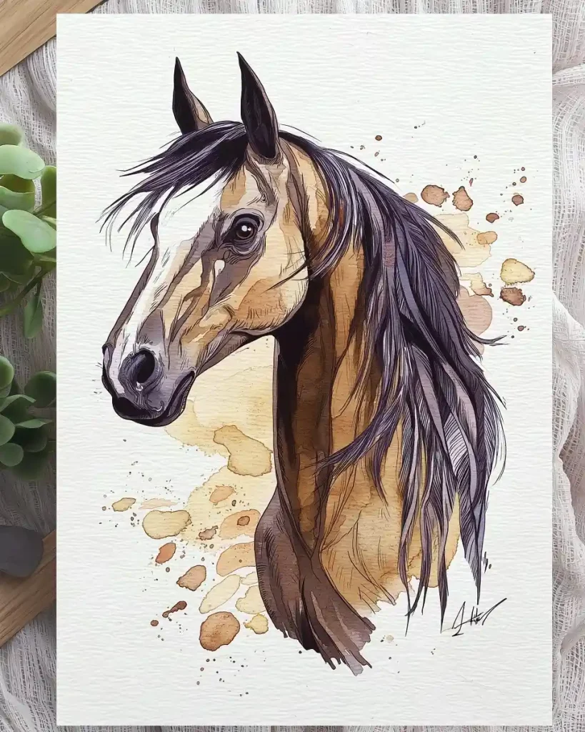 Watercolor Horse 28