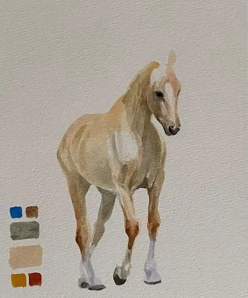 Watercolor Horse 6