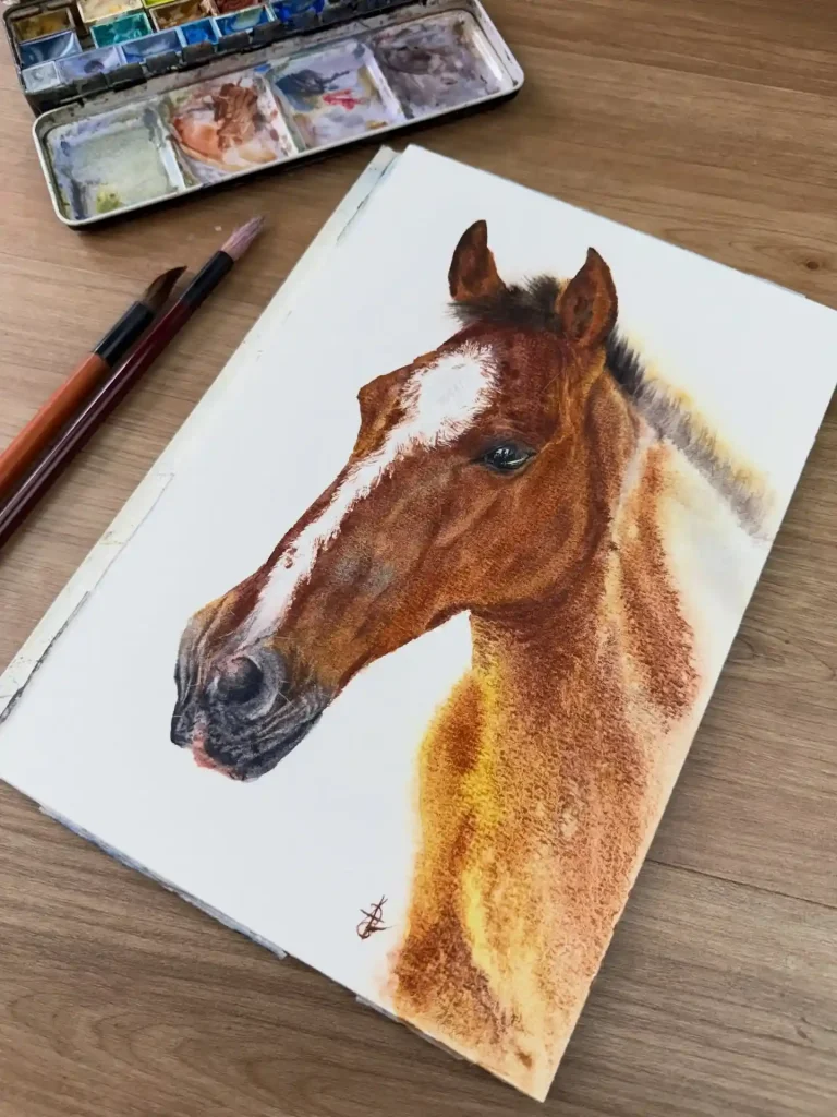 Watercolor Horse 7