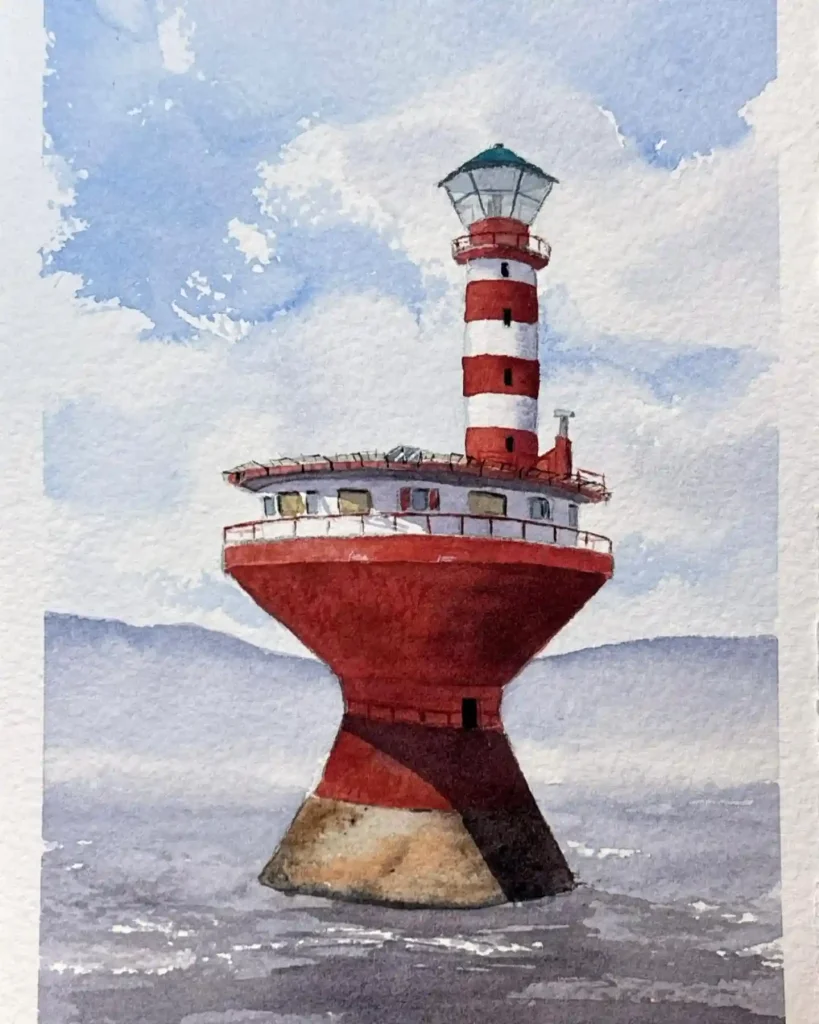 Watercolor Lighthouse 17