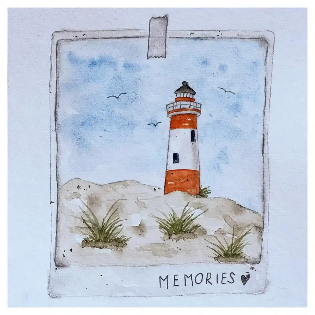 Watercolor Lighthouse 21