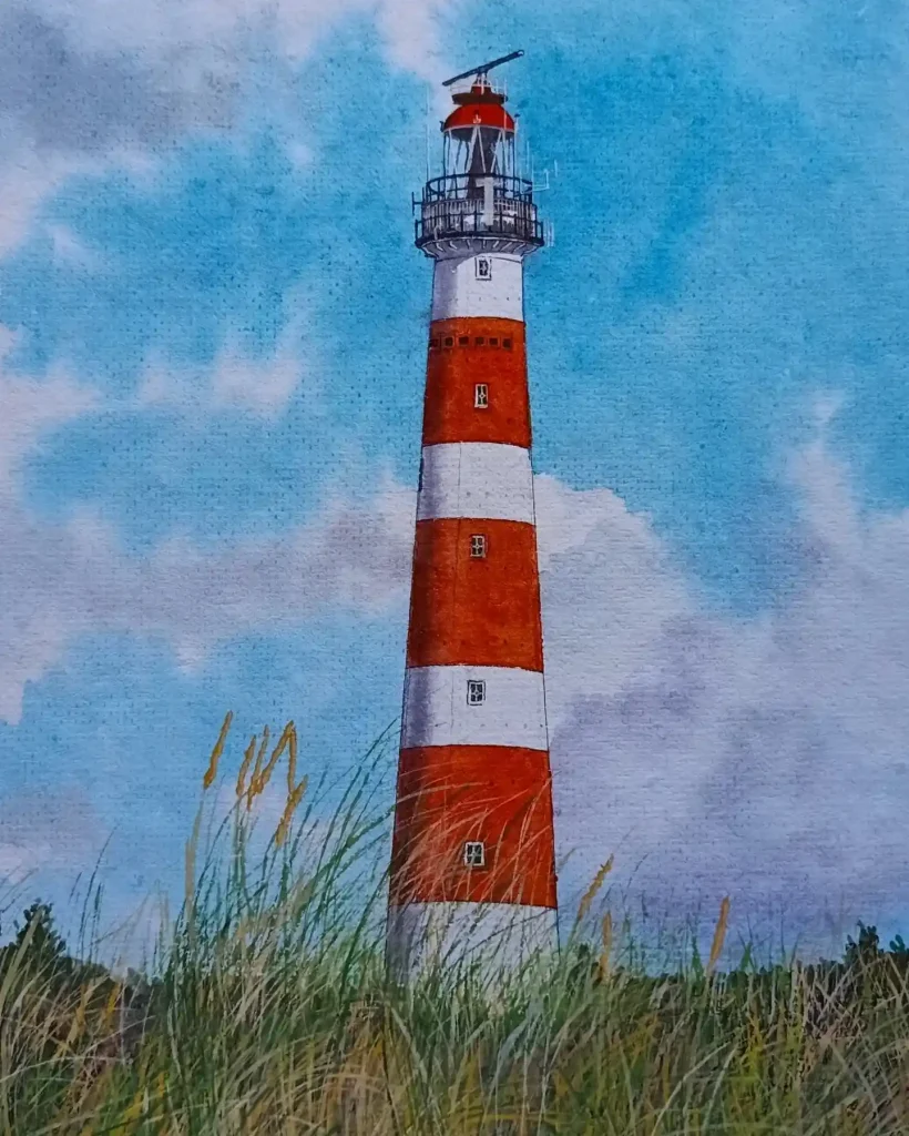 Watercolor Lighthouse 24