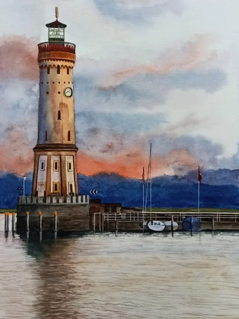 Watercolor Lighthouse 25