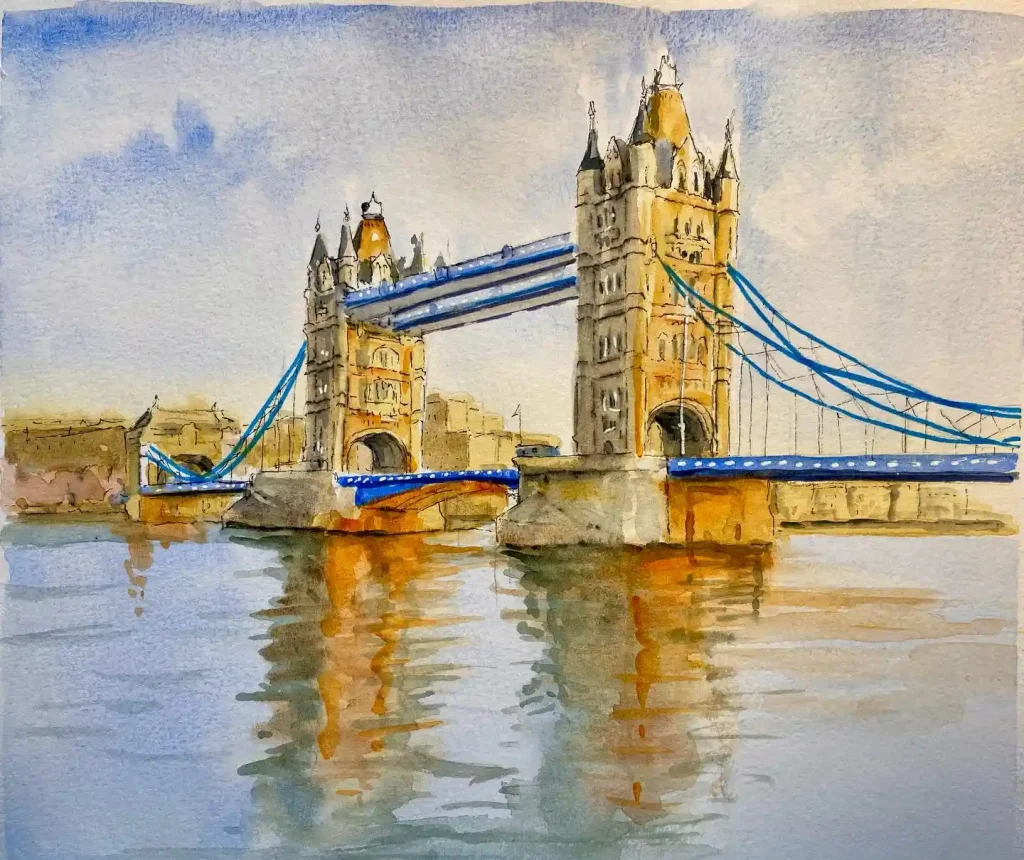 24 Watercolor London Drawing Ideas: Capturing the City’s Charm
