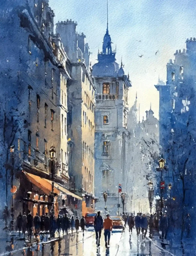 Watercolor London 4