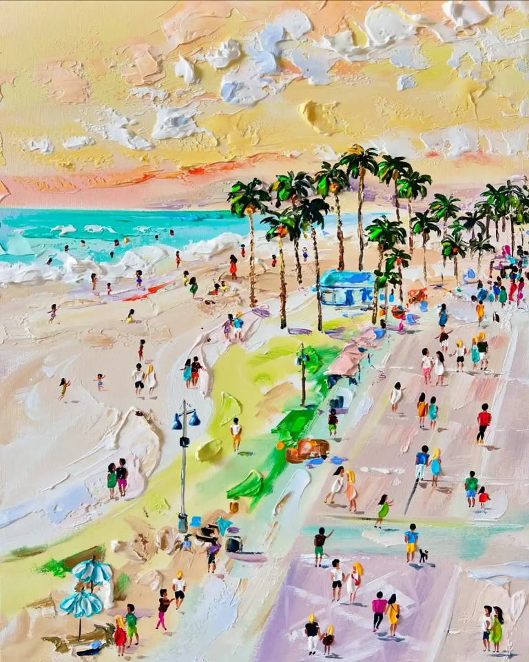 25 Beautiful Watercolor Los Angeles Drawing Ideas for Artists