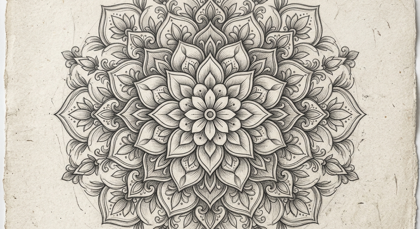Classic Floral Petal Mandala
