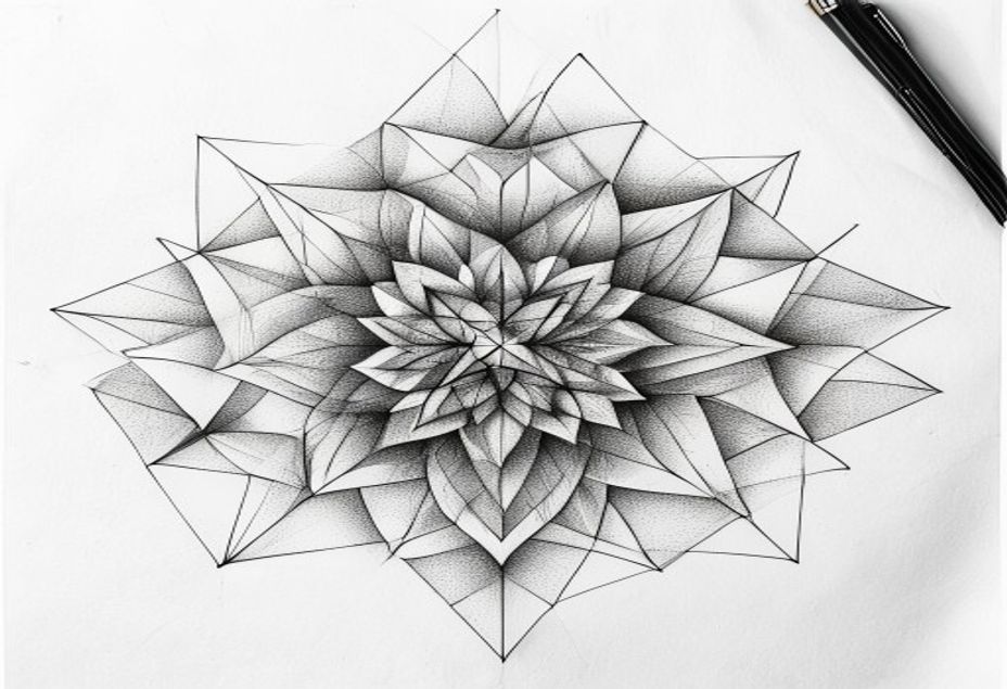 Geometric Line Mandala