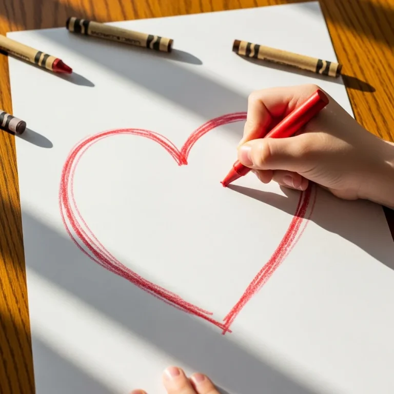 40 Easy Heart Drawing Ideas for Kids and the Fold-in-Half Trick