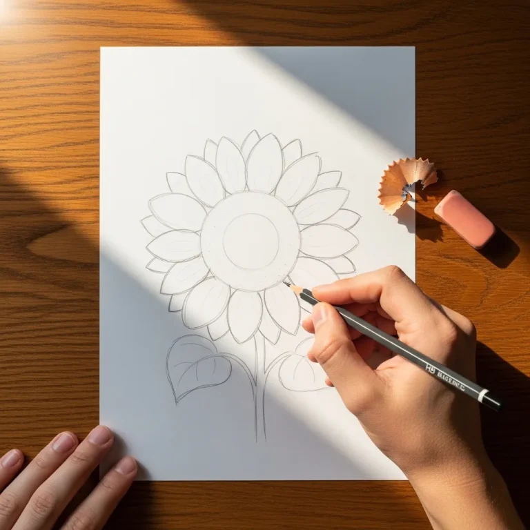 40 Easy Pencil Drawing Ideas for Beginners and the Three-Pressure Rule