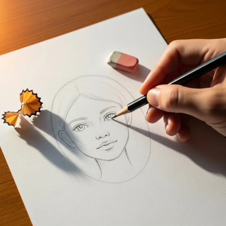 40 Face Drawing Tutorial Steps for Beginners and the Five-Eye Rule