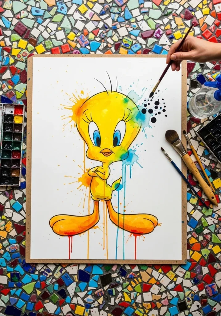30 Tweety Bird Drawing Ideas and the Big Head Rule