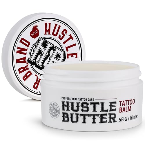 Hustle Butter tattoo aftercare balm, 5oz vegan petroleum-free tattoo cream