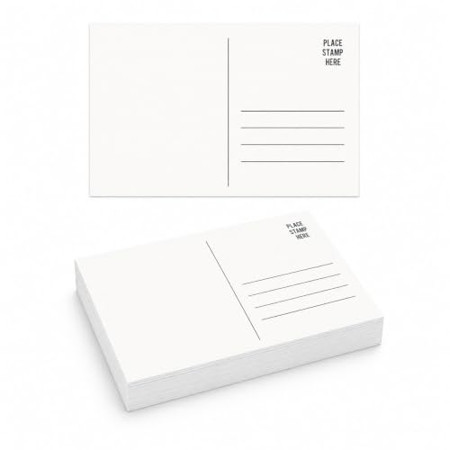Blank watercolor postcards, 50 sheets of 4 by 6 inch 100% cotton cold press paper