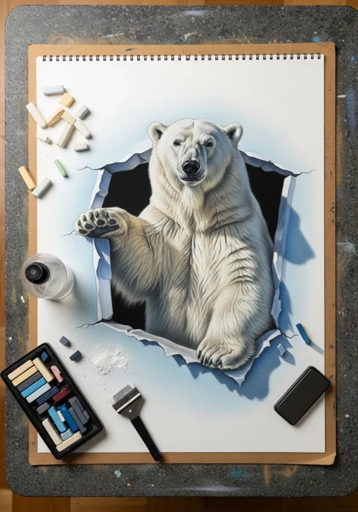 30 Anamorphic 3D Art Drawing Ideas That Escape the Page