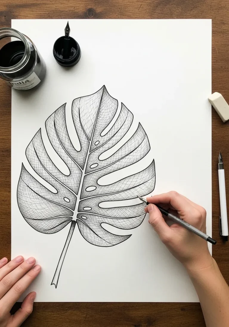 31 Botanical Leaf Tracing Ideas From Vein Studies to Gold Line Art