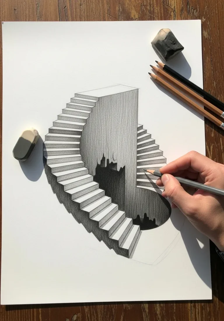30 Easy 3D Pencil Art Ideas You Can Actually Finish