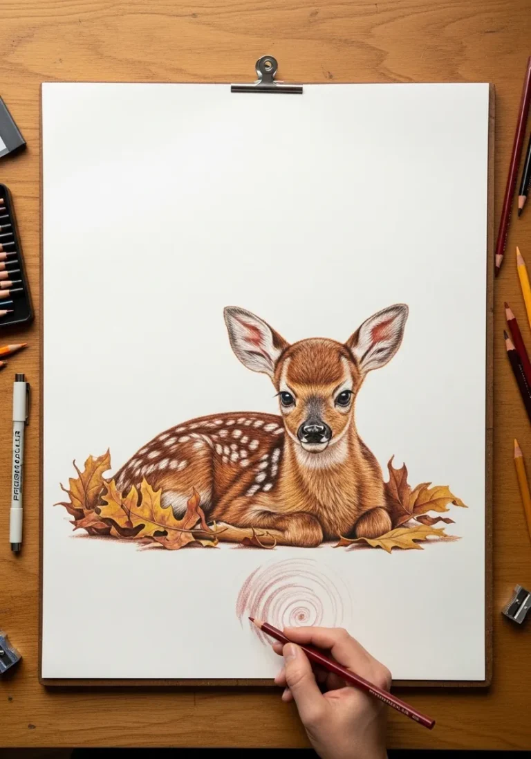 30 Fawn and Deer Sketches From Leg Joints to Antler Structure