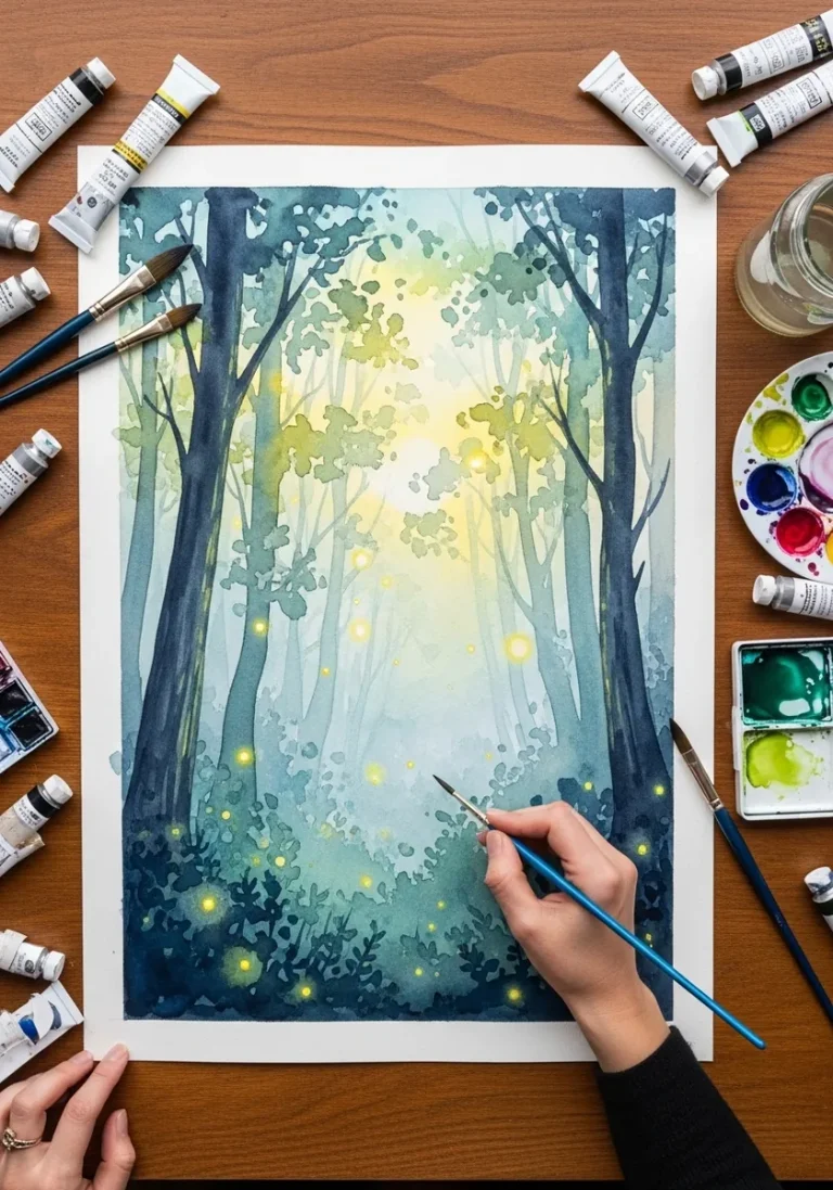 30 Forest Magic Scenes Built on Depth Layers and a Single Light Source