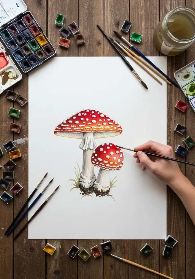 30 Realistic Mushroom Drawing Ideas and the Gill Rule
