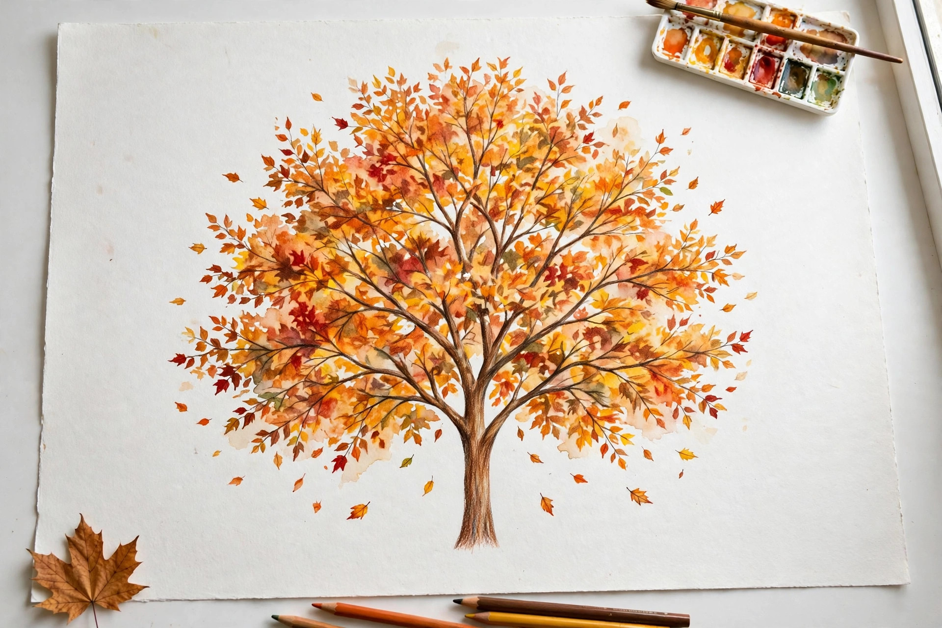 An autumn tree