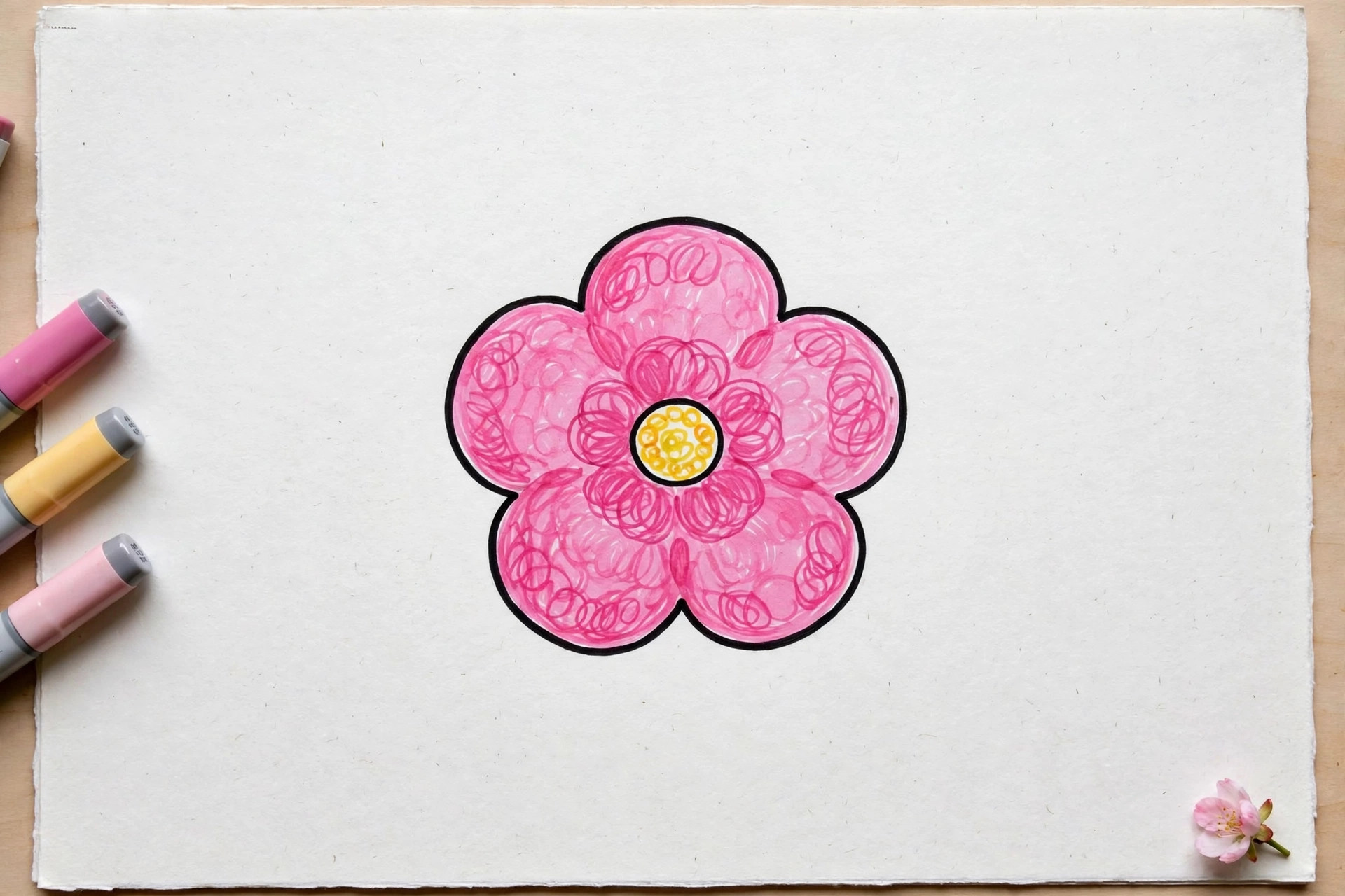 Flat Color With Small Circles