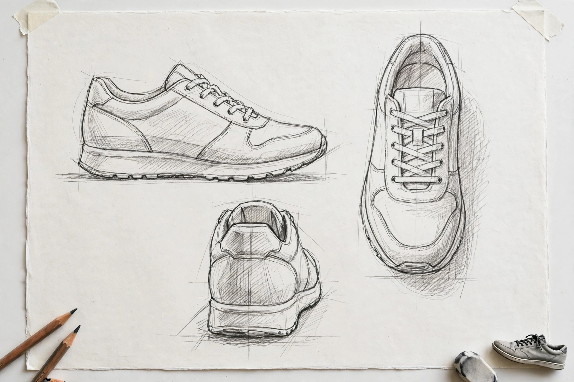 Your shoes from 3 angles