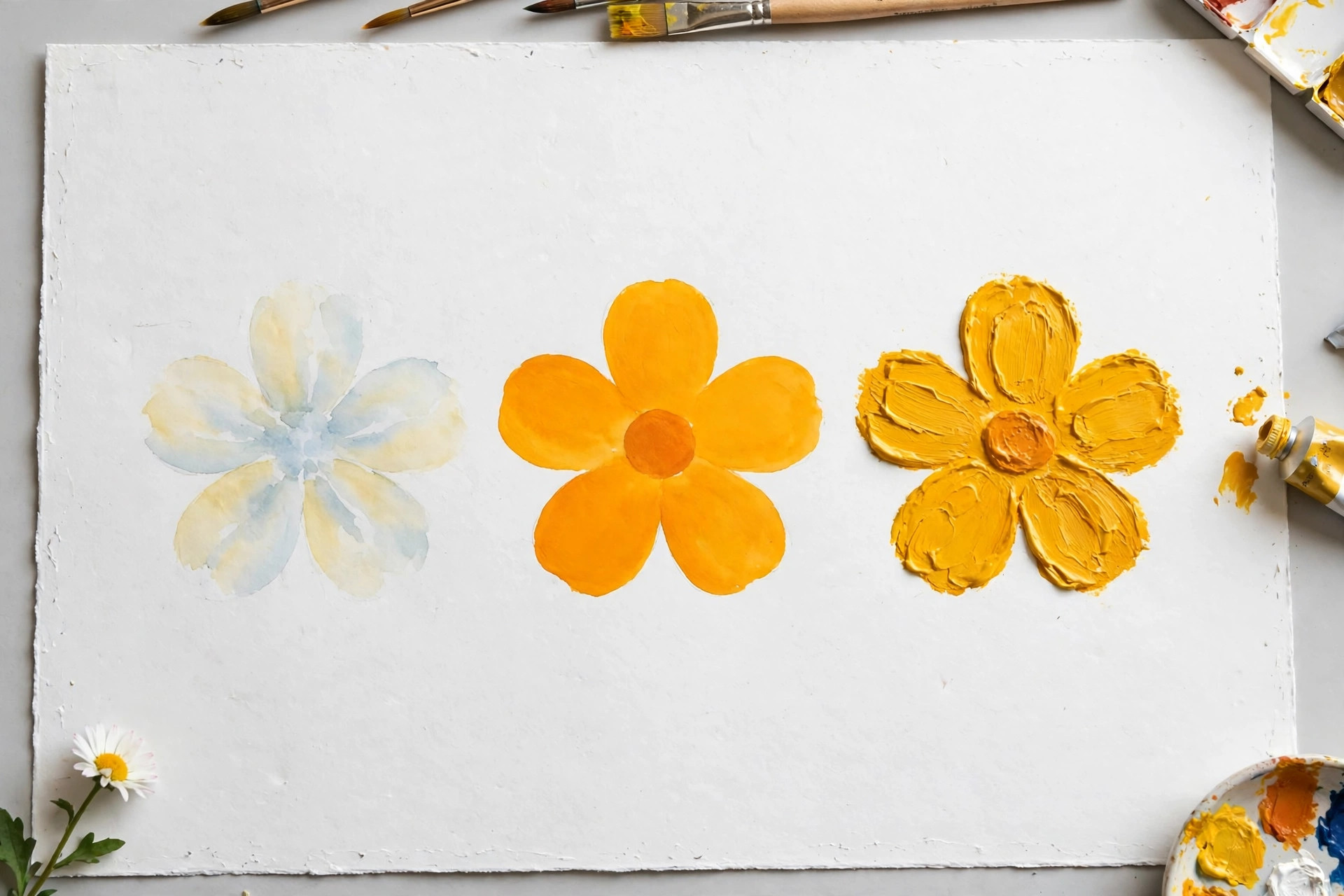 Gouache vs Watercolor vs Acrylic: Full Comparison