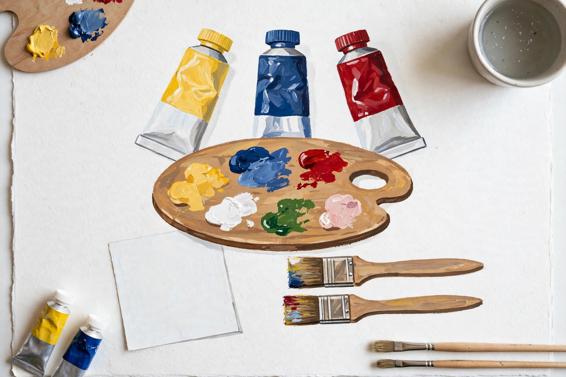 Gouache starter setup: about $20-$45