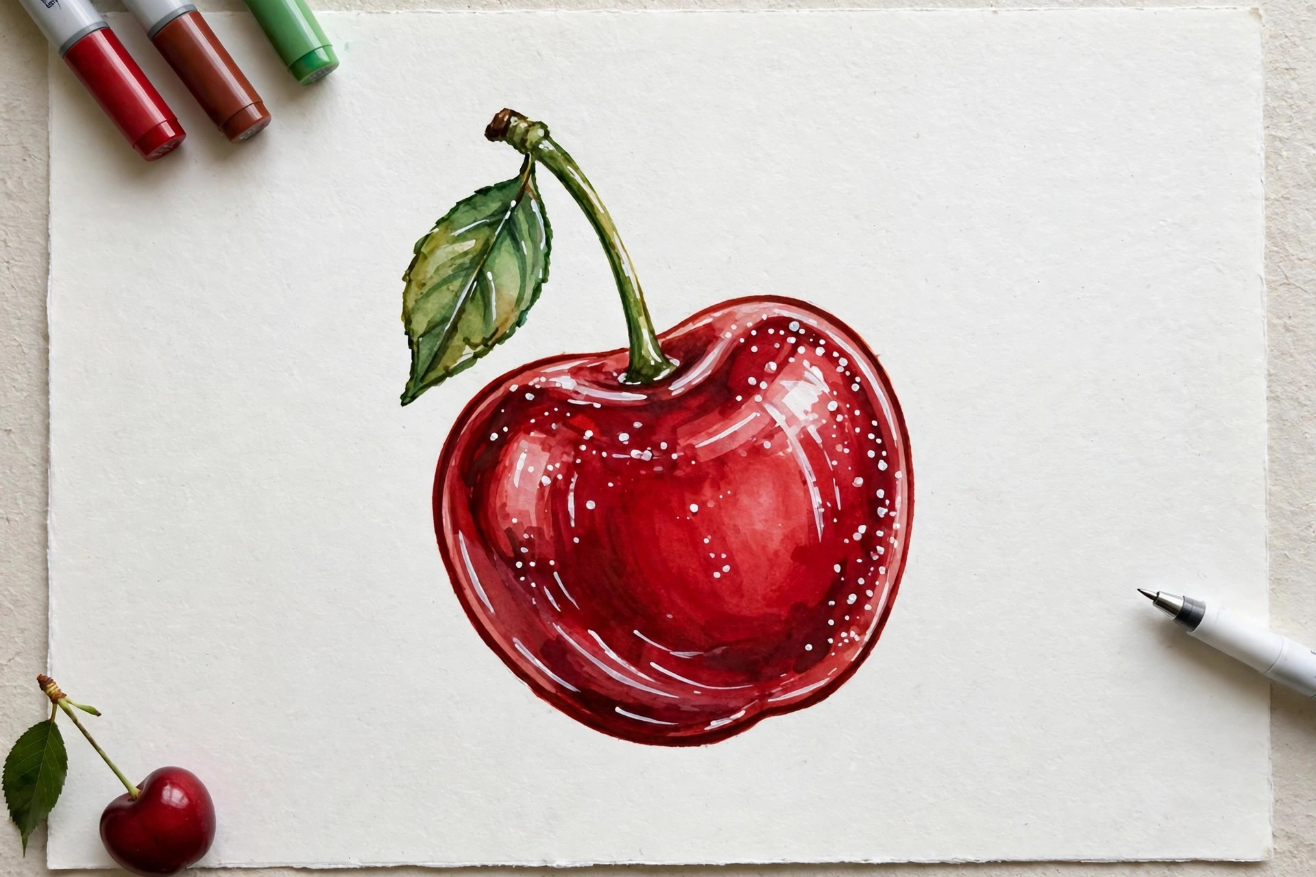 White Gel Pen Highlights