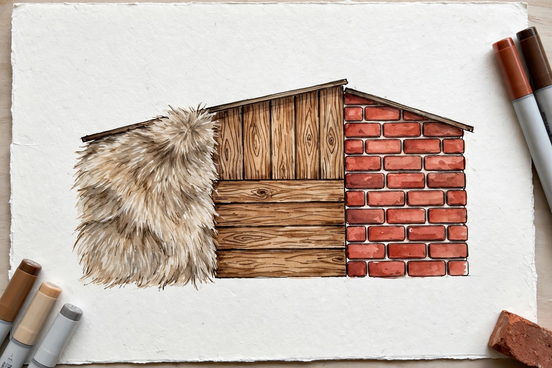Simple Textures: Fur, Wood, and Brick