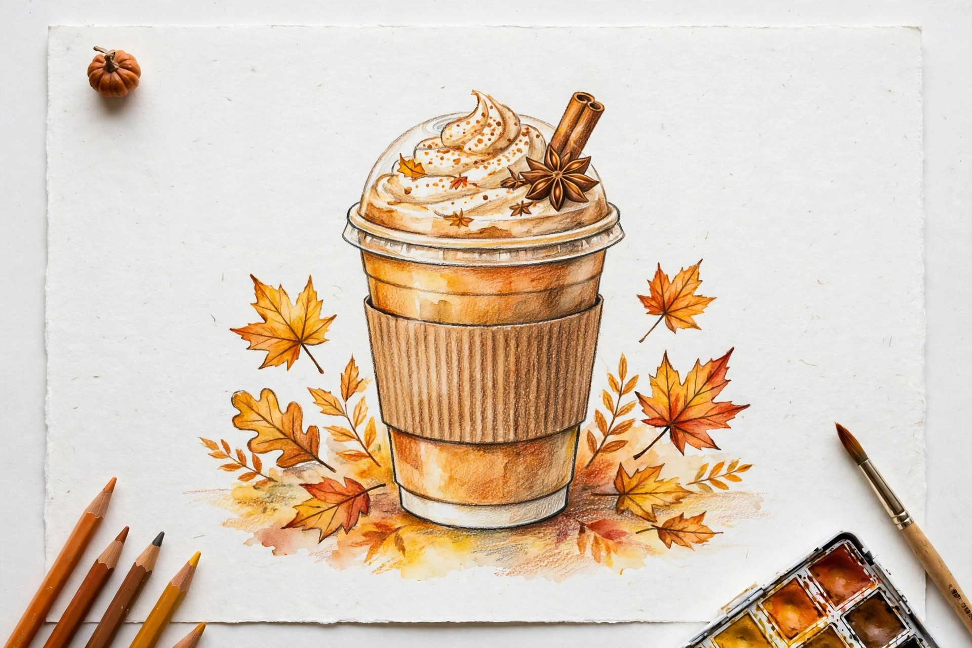 A pumpkin spice cup