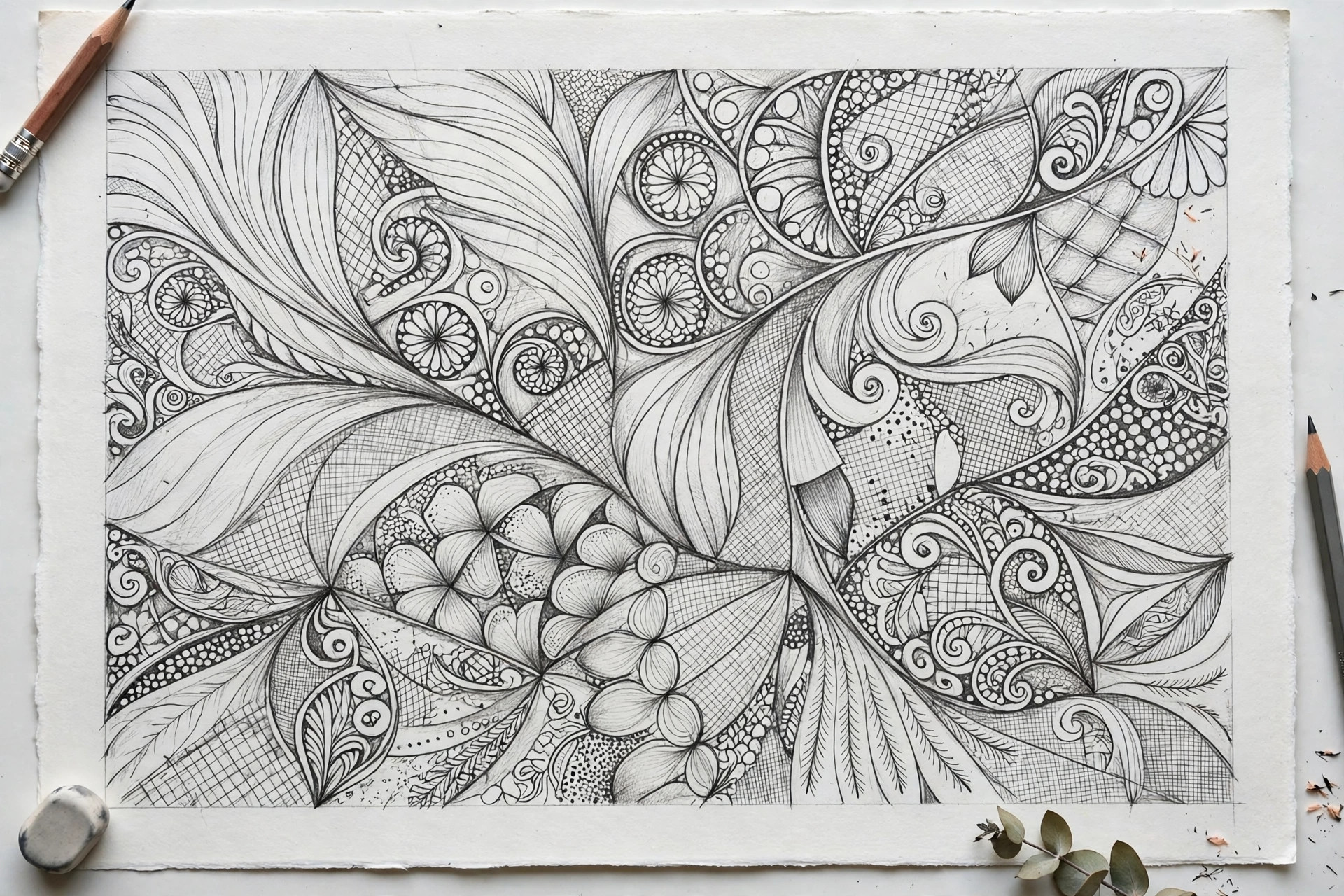 A zentangle tile