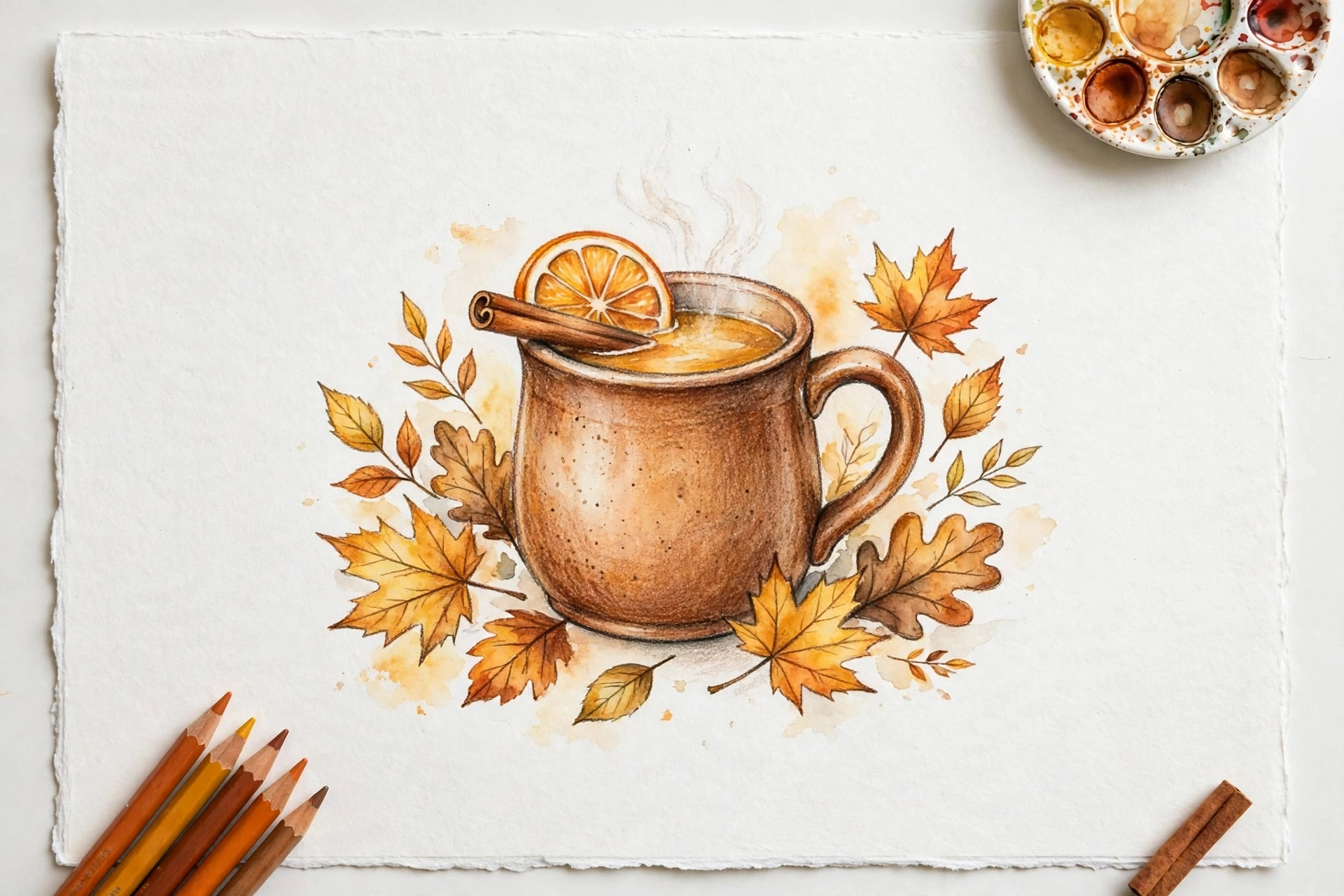 A hot cider mug