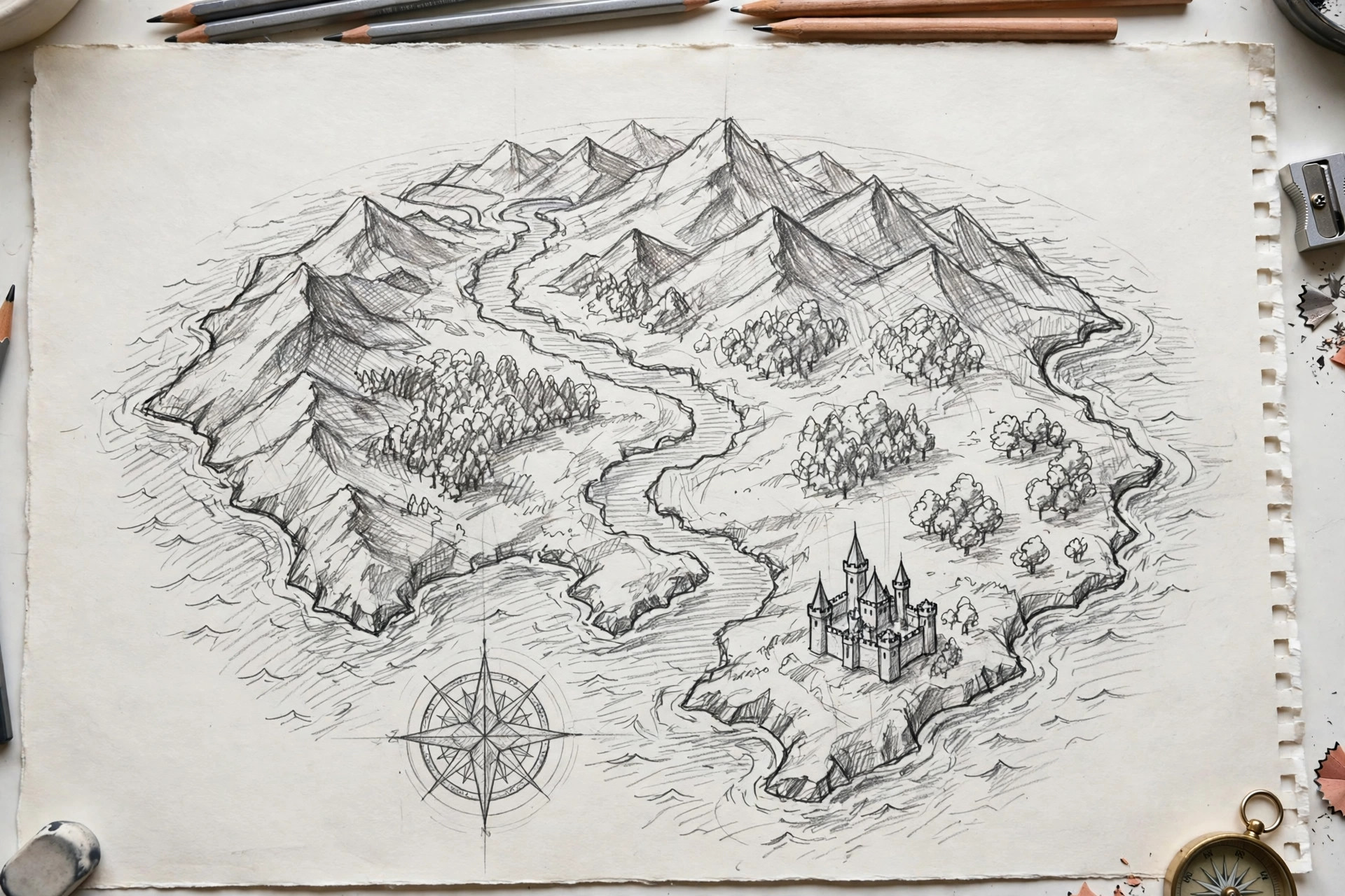 A map of an imaginary island
