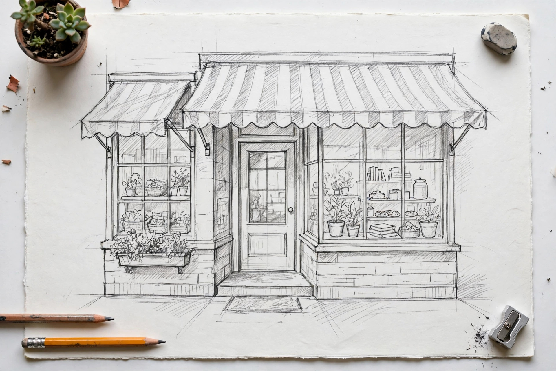 An invented shop front