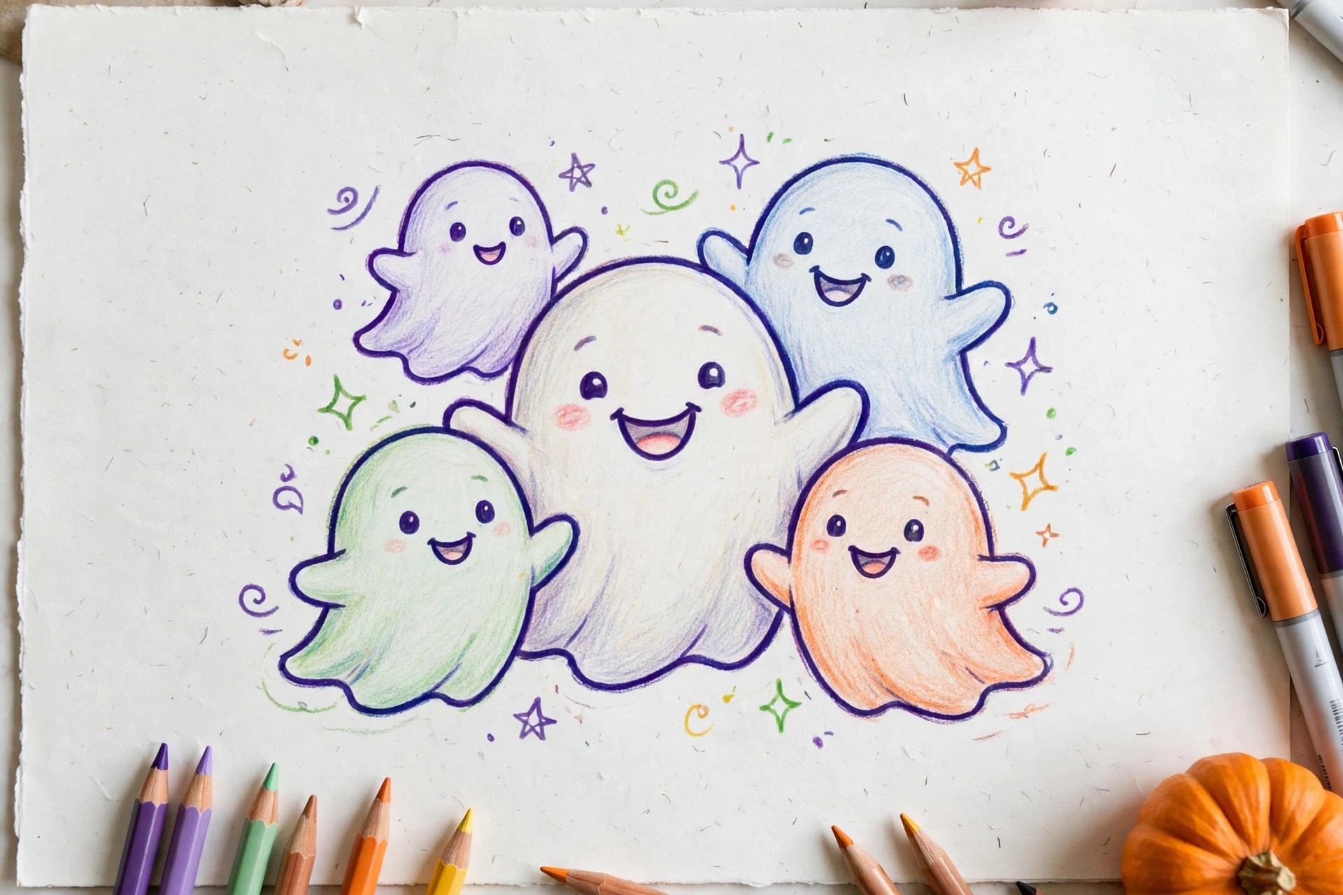 A Group of Ghost Friends